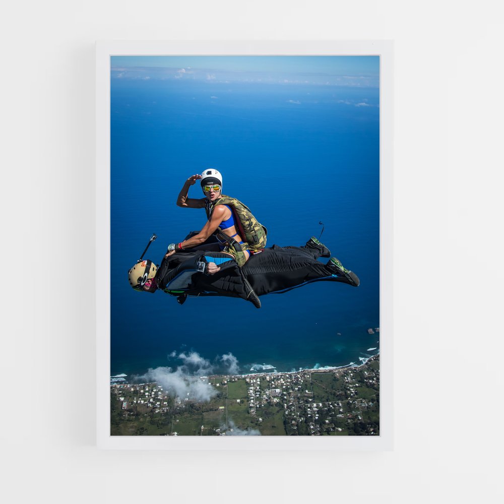 Poster Vol Aquatique – affiche Vol en wingsuit (vue 3)